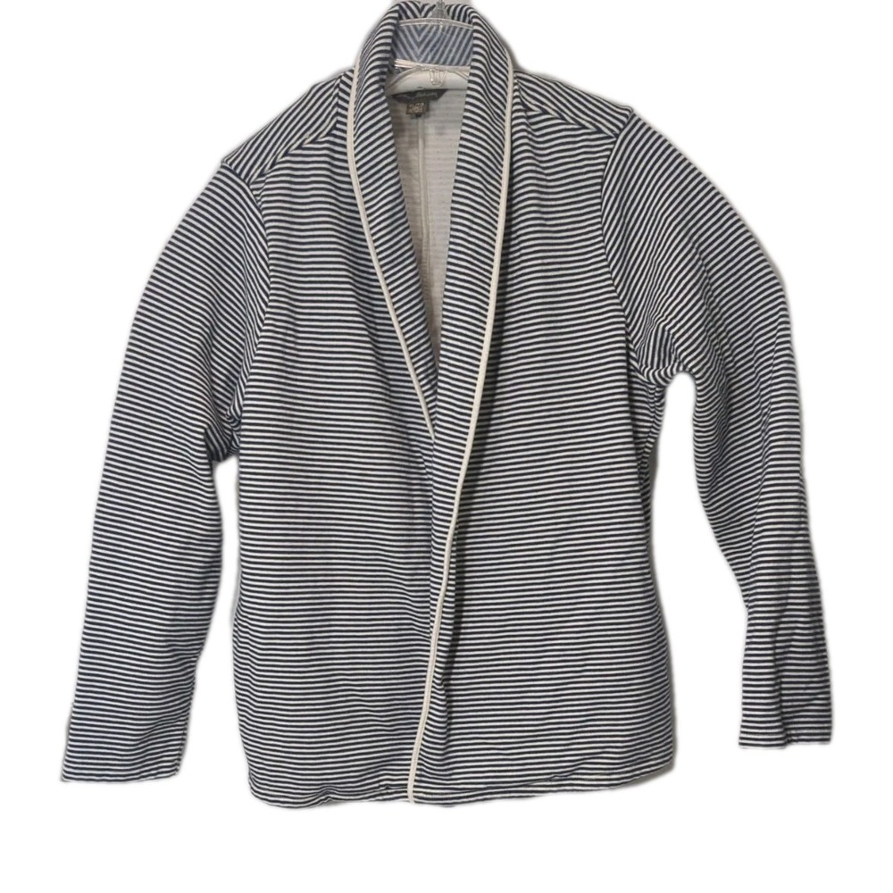 Tommy Bahama Cardigan Sweater Jacket XL TG Women Blue White‎ Stripes